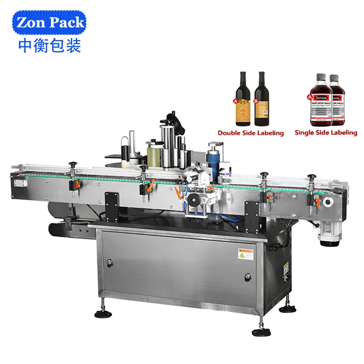 Fully-automatic Adhesive Sticker Glass Plastic Pet Bottle Water Bottle Labeling Machines