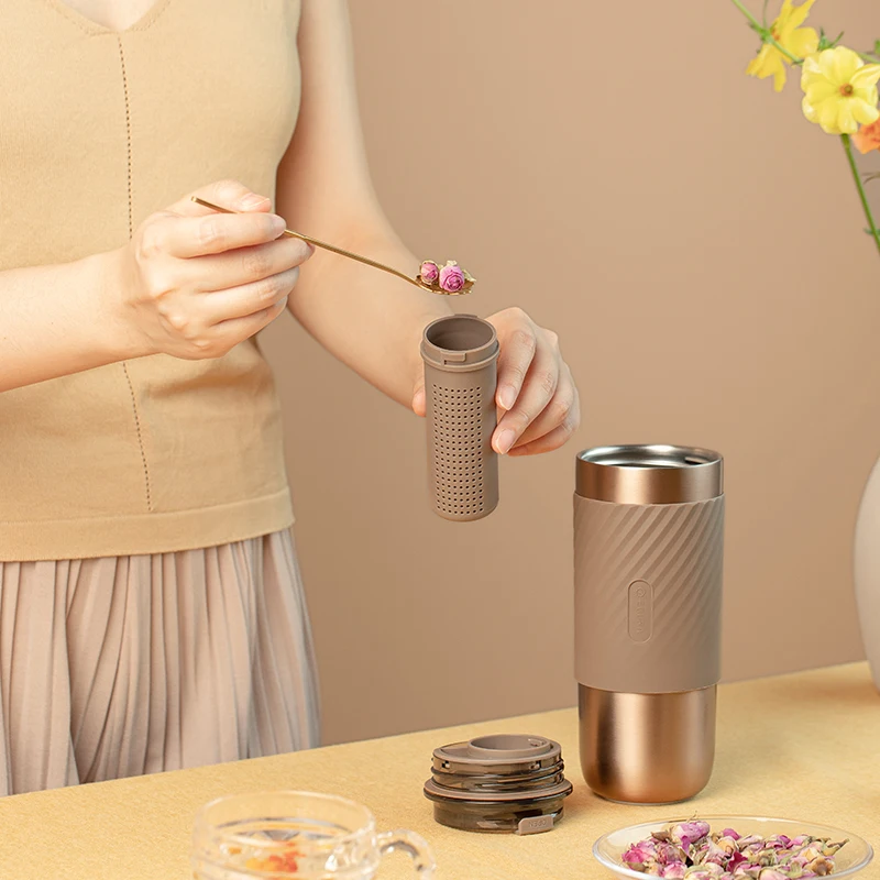High Quality Four Color Thermo Cups - Bambus 20oz Tumbler