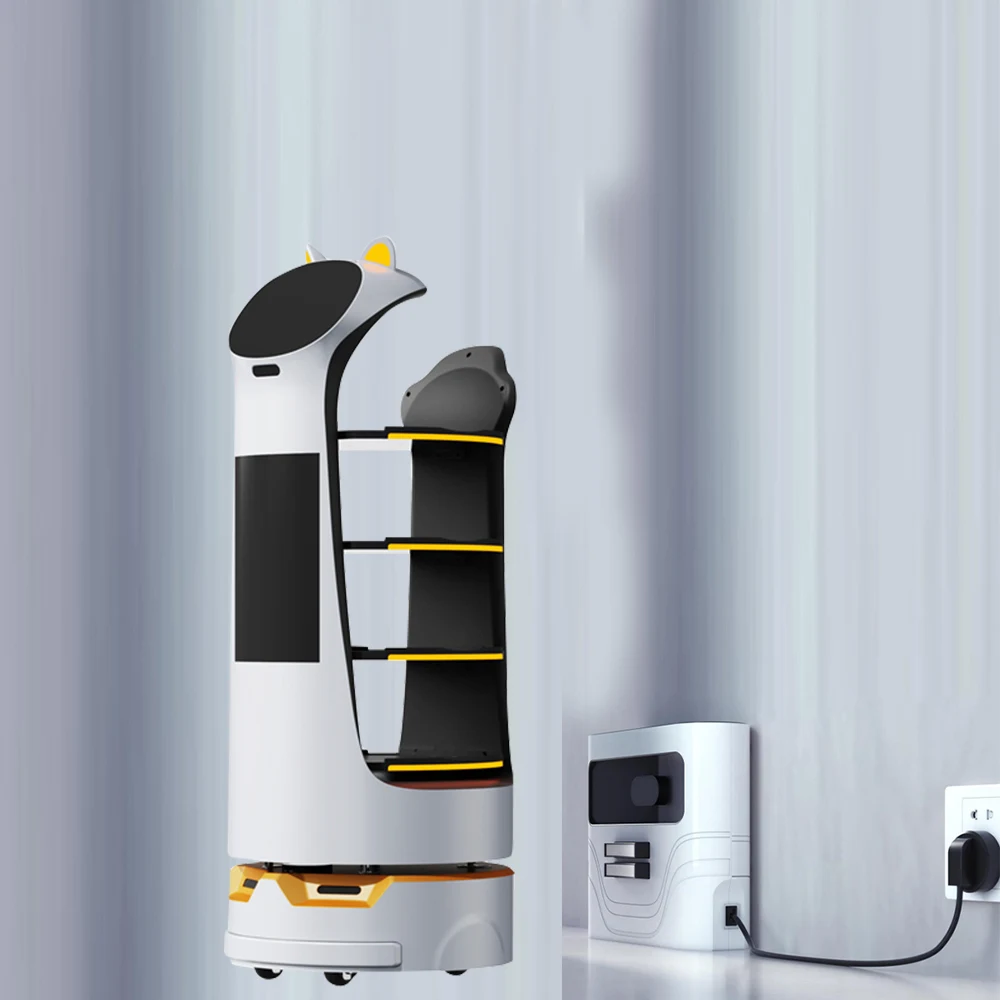 Anseboo Electric Food Delivery Vehicle Robot Restaurant Waiter Service Robot for Restaurant Coffee Shop Hotel and Fast Food Shop