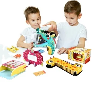 Steam Children's Gifts School Education Science Experiment Assembly Jigsaw Set Toys