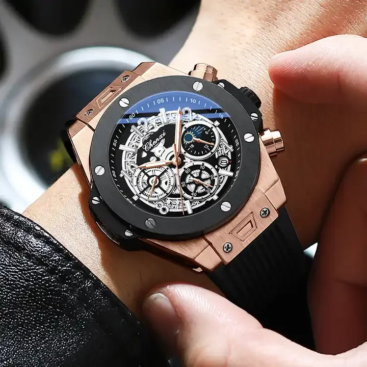 Chenxi 949 Quartz Luminous Watch Brand Luxury Original Waterproof Watches Business Style Silicone Band Sport Wristwatch for Men
