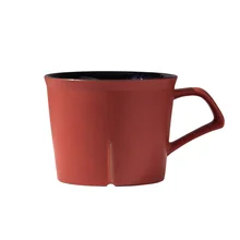 Japanese minimalist mug with personalized handle, practical activity prize for brewing coffee cups