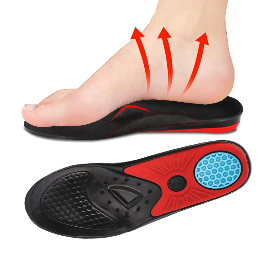 Silicone Gel Plantar Fasciitis Sandal Inserts Sports Massaging