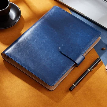 A5 B5 binder leather hardcover notebooks customizable journal portatil