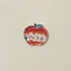 Boutons pomme transparents [étoiles de riz rouge]