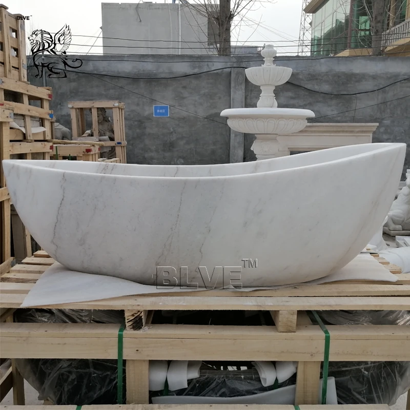 Large European Style Handcarved Home Freestanding Solid Natural Stone