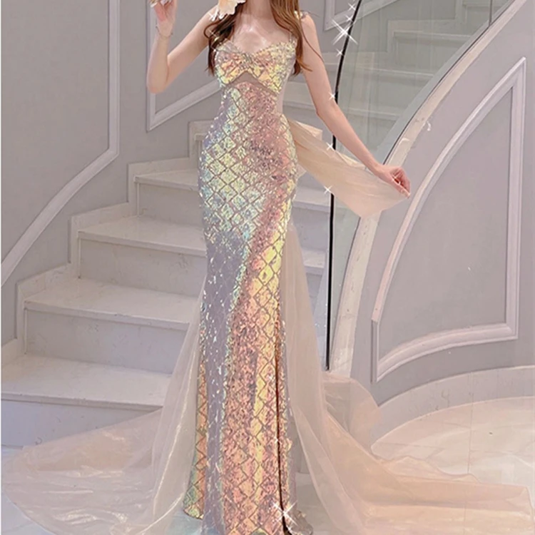 evening dresses in size 14 Gold Sequined Off Shoulder Lace Long Prom Dresses, Evening Dress CMS21 –  cathyprom