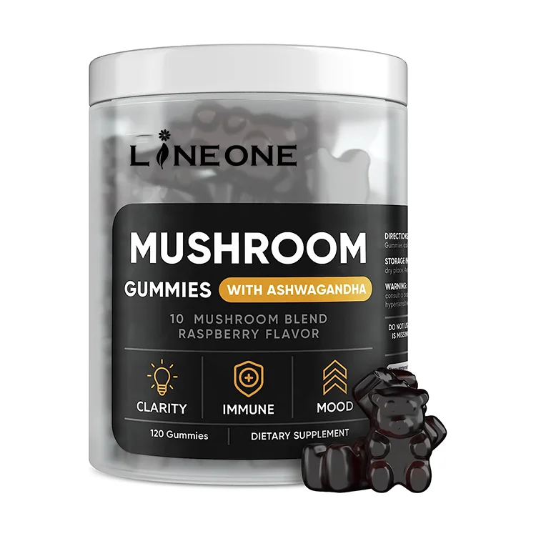 OEM Fiber Vegan Mushroom gummies Best Mushroom Supplements Support Immune mushroom gummies