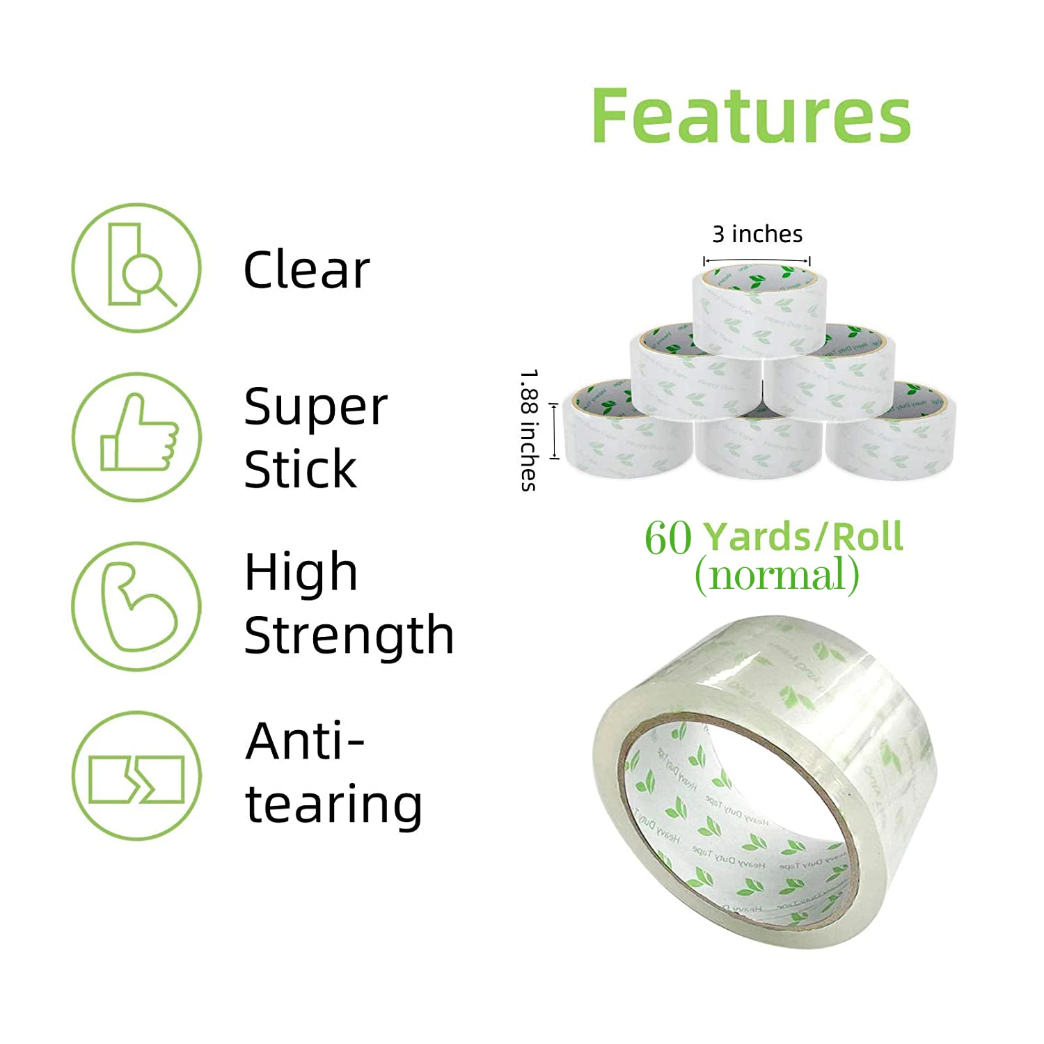 Bopp Clear 48mmx100m Custom Packaging Boxes Non Orange Warning