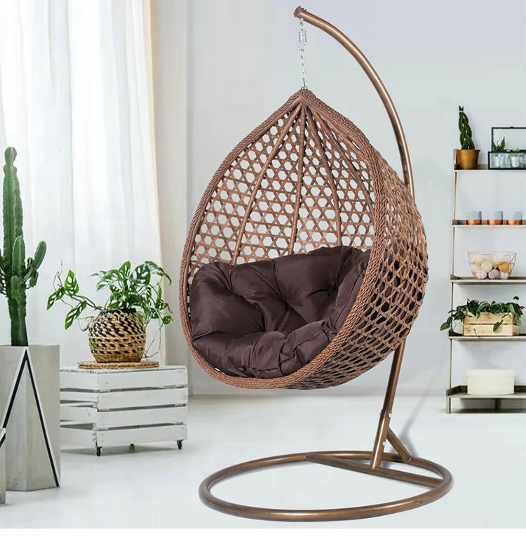 Backyard Swing Hanging Chair Garden Single Seat Adults Swing Egg Chair
