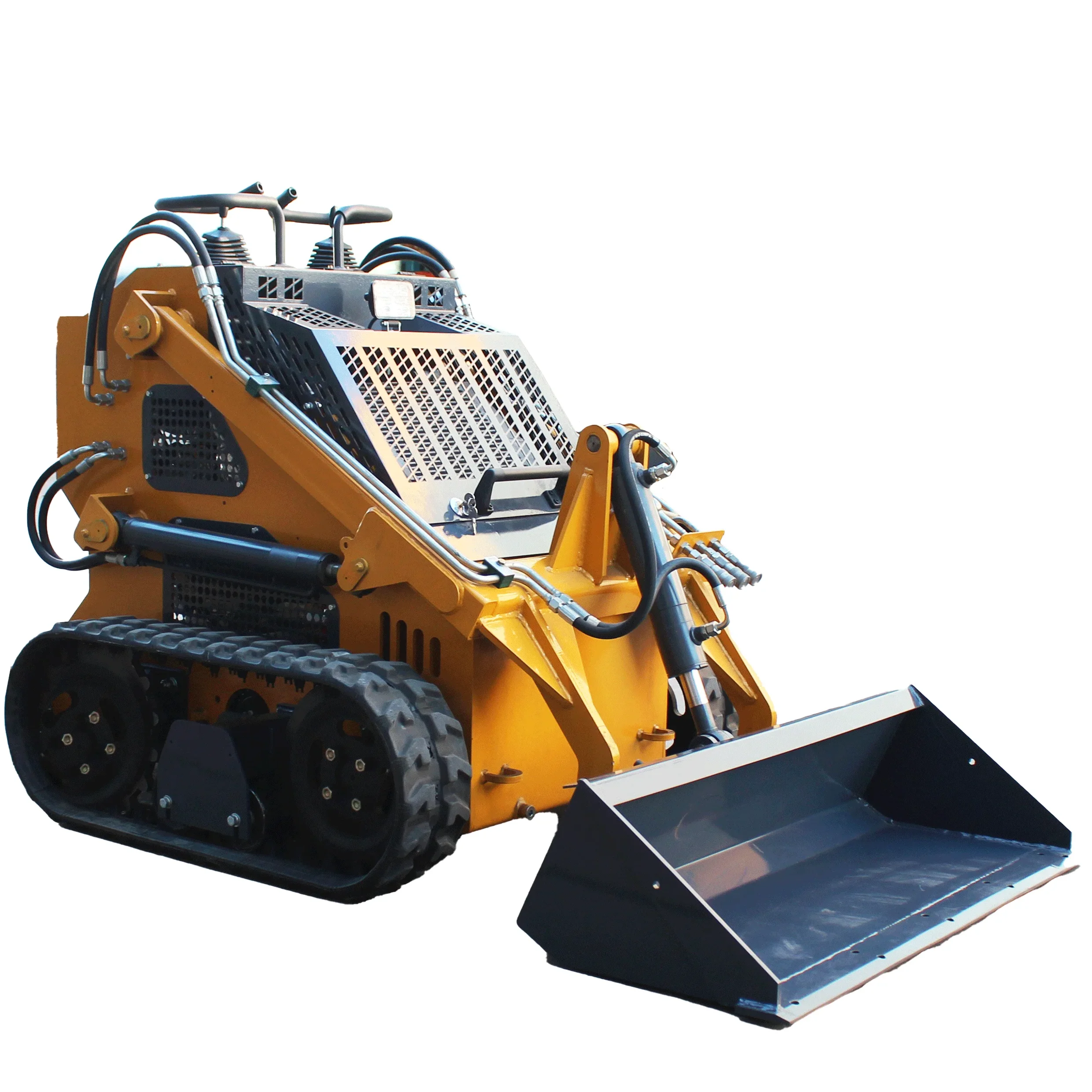 2024 Kesen Fast Shipping Mini Crawler Skid Steer Loaders Front Bucket Wheeled/Crawler Skid Steer Trenching Machine