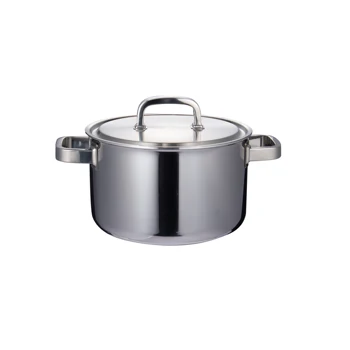 Good Quality Wholesale kitchenware stainless steel 3-layers Saucepan cookware Set with Handle