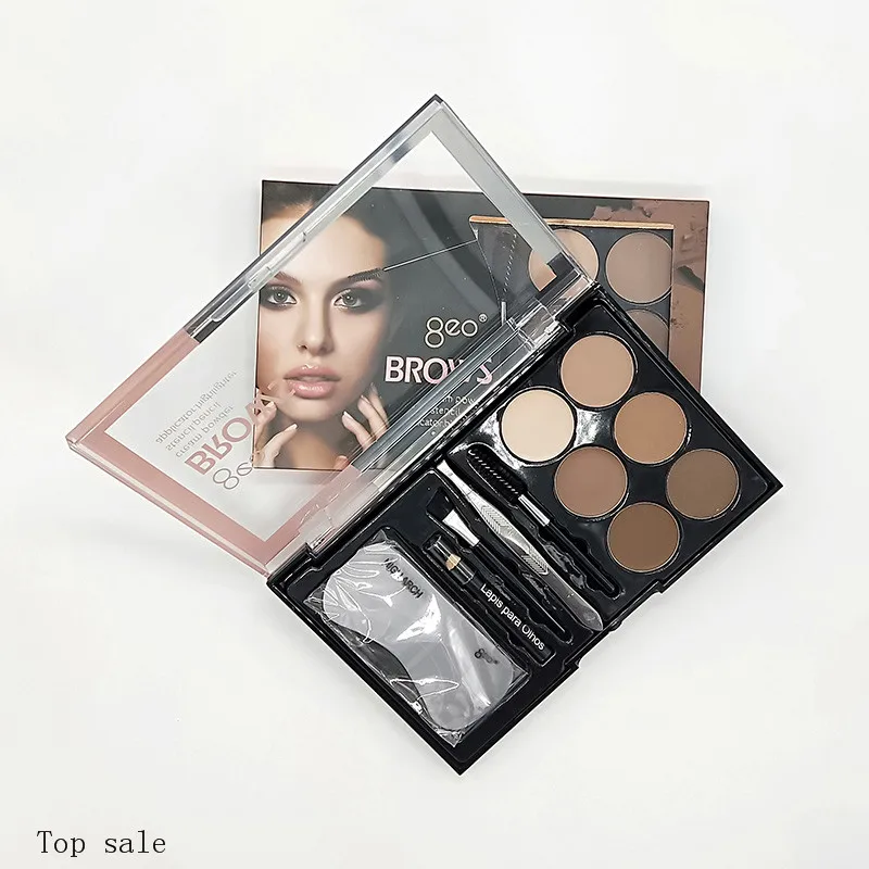 6 Color Eyebrow Powder 3 Eyebrow Powder 3 Eyebrow Cream Makeup Kits