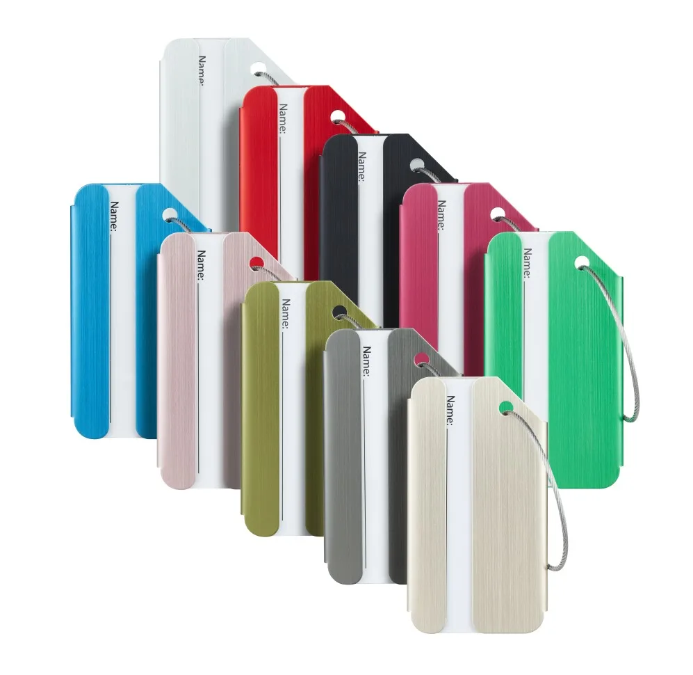 Free samples wholesale price suitcase tags aluminum alloy metal luggage tags