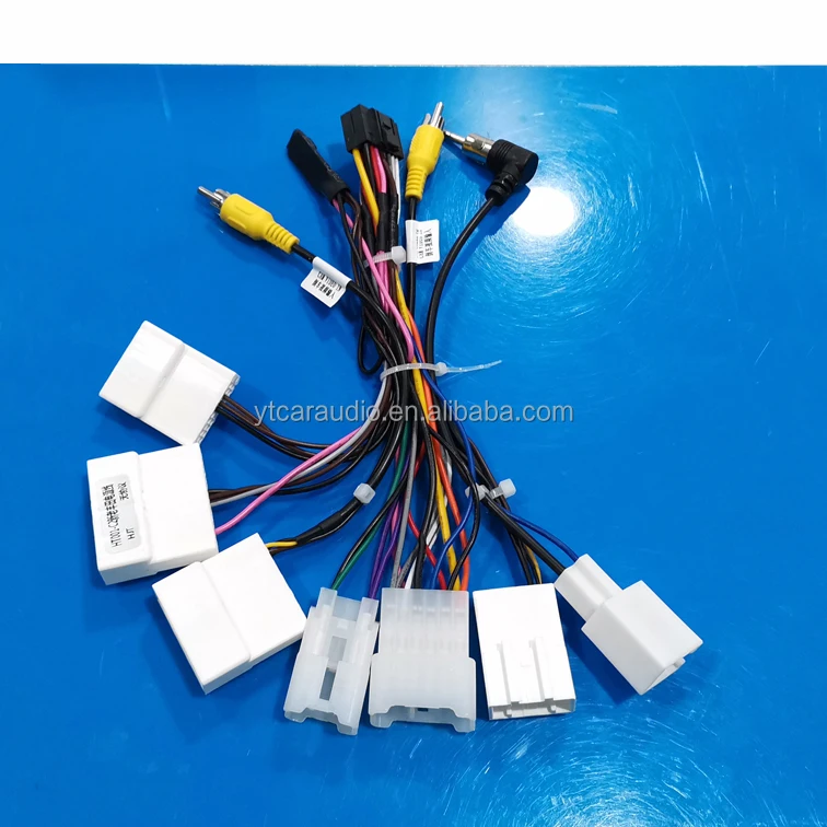 Android Navigation Car Harness with 16PIN Adaptor and Back Camera for Toyota Vios Model 1-Year Warranty Stereo Function