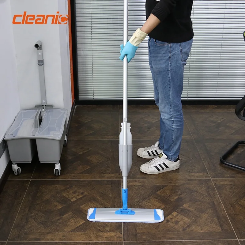 Отель Ресторан не загрязненной воды С моющей шваброй коммерческих heavy duty Мокрый Сухой абсорбент из микроволокна Плоская Насадка спрей Швабра системы