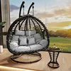 Double double high-grade black twist wave coffee table