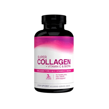 Factory Wholesale Collagen Peptide Tablets Collagen with Vitamin C For Hair Skin Nails & Joints