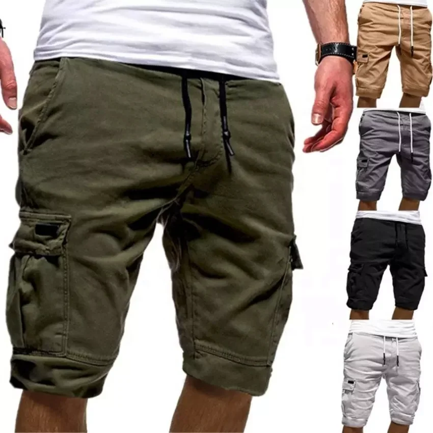 Wholesale Apparel stock Cargo Summer Shorts Jogger Solid Color Of Short Casual Comfortable Shorts Outdoor Shorts For Men281_voghion.com