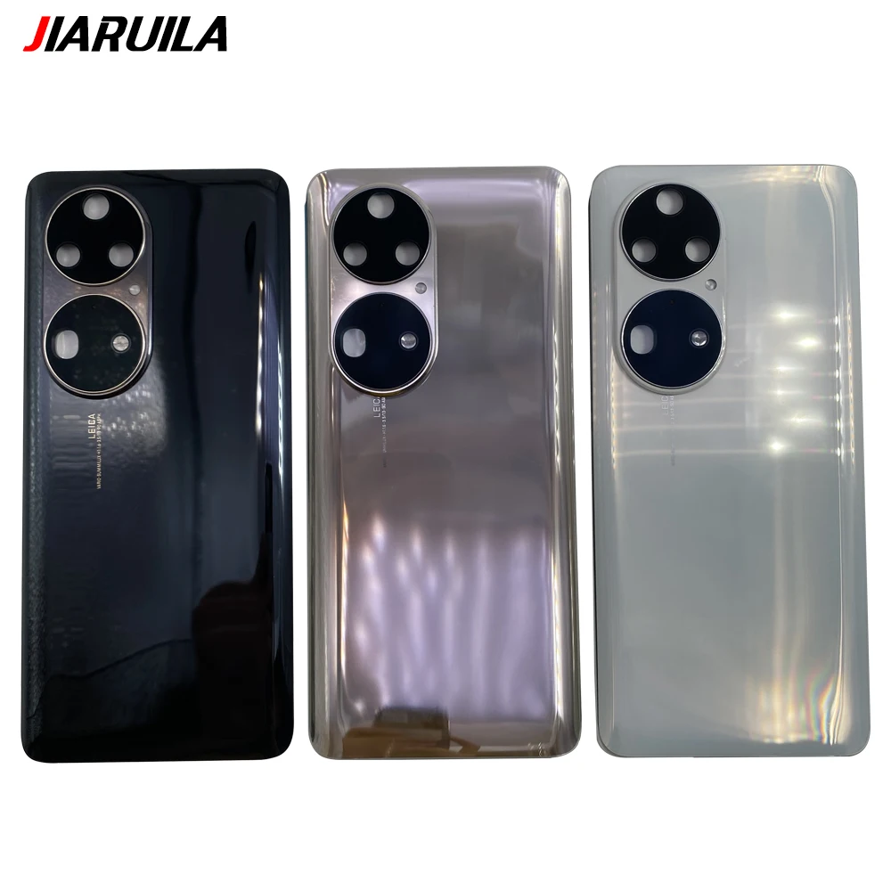 Huawei P50 Pro用背面バッテリーカバー 交換用リアハウジング カメラ