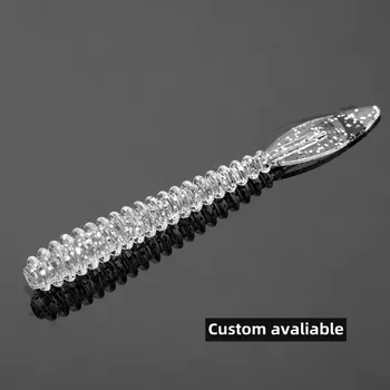 Cheery TP048 57mm 0.64g PVC Artificial Soft Worm Topwater Lure Luminous Float Fishing Bait for Kids-Saltwater & Freshwater Use – Soft Lure – view 5