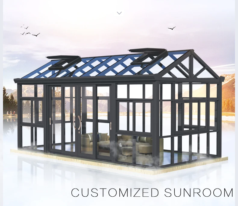 Aluminium Conservatory Insulated Glass Veranda Sunrooms Roof Panels Free Standing Sunroom Buy