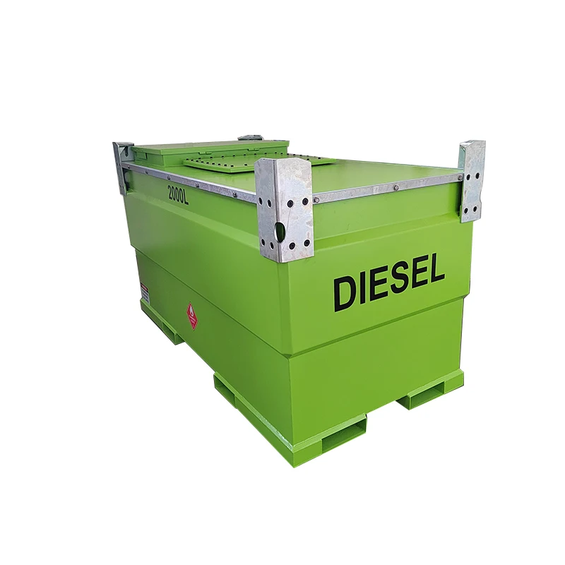 Green packaging safety protection truck motorcycle portable gas station double wall diesel oil storage tank