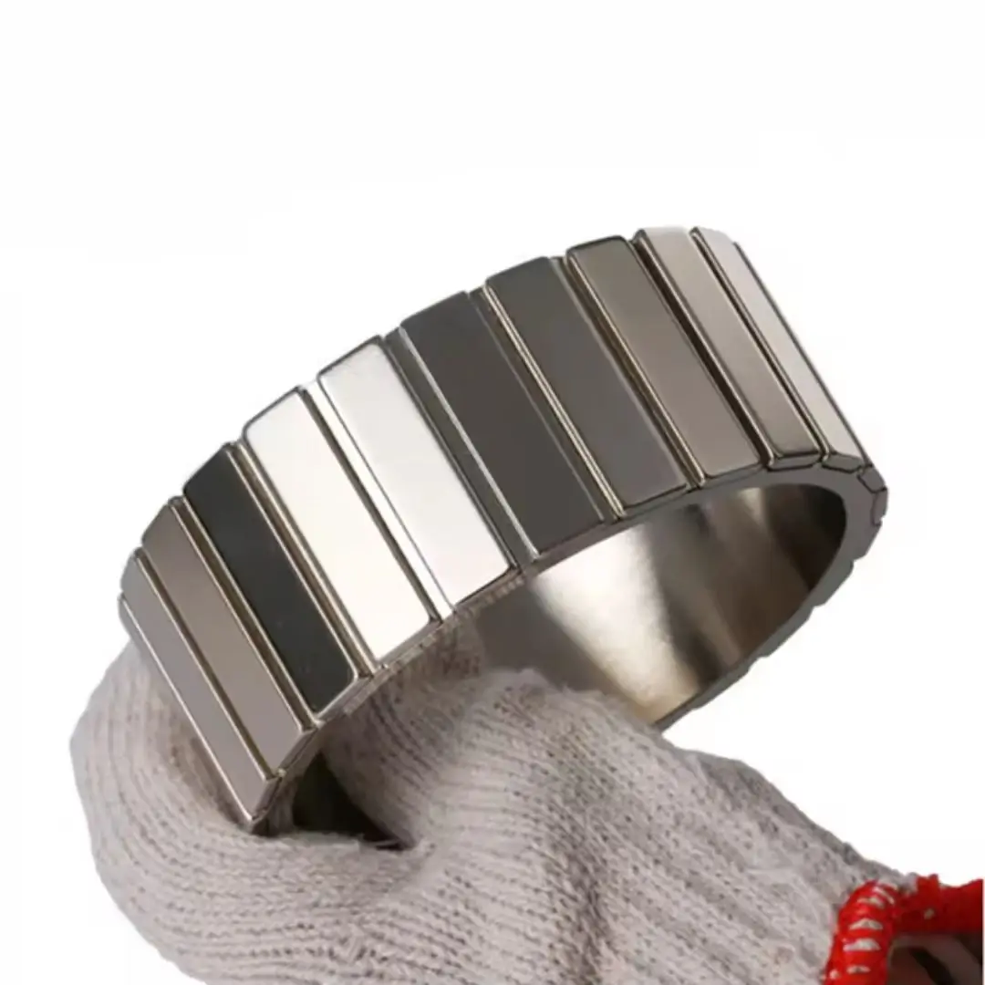 Ndfeb Magnet India High Power N52M N52H N52SH Neodymium Magnets for  Trapezoidal Segmented Motor Arc Hole Neodymium Arc Magnet