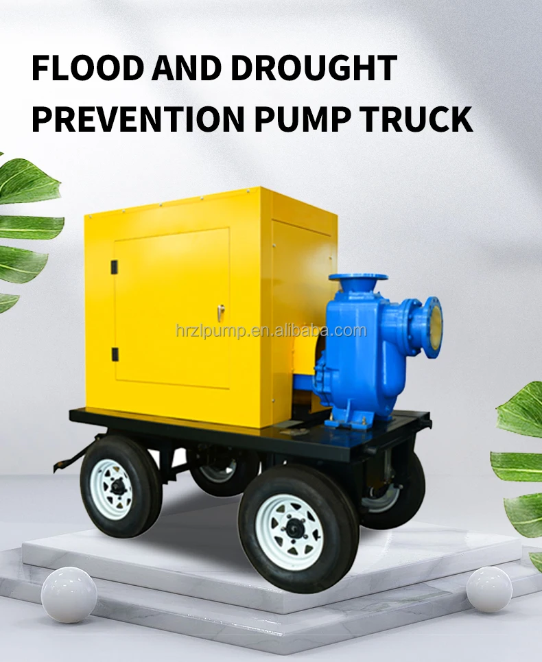 Intelligent High Flow Self Priming Water Pump Diesel Engine For Mobile