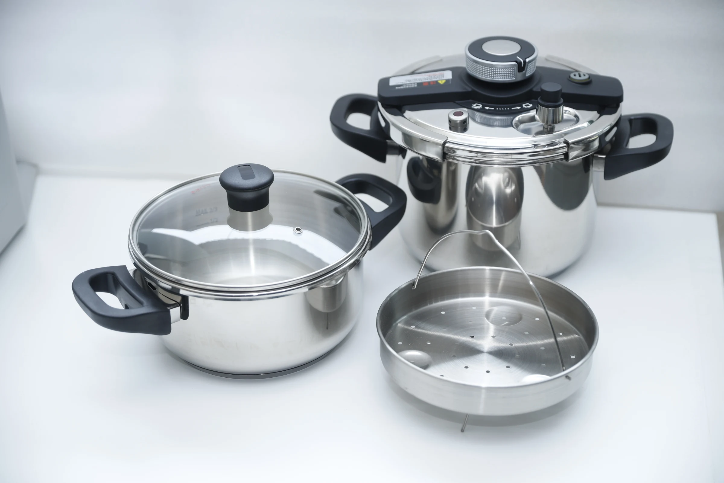 Buy Wholesale China Eap Professional Premium Stainless Steel High Pressure  Cooker With Steam Rack & Stainless Steel Pressure Cooker at USD 5