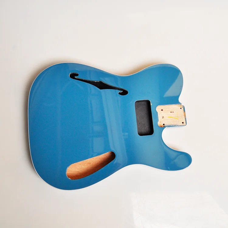 Alder Wood F Shape Hollowbody Double Binding Tl Body Electric Guitar