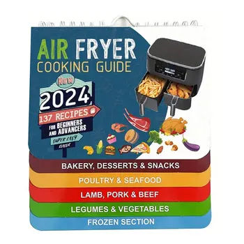 Bestseller Air Fryer Memo Sheet Magnet Cooking Guide Brochure Air Fryer Accessories Oven Magnetic Cooking Pot Temperature Guide