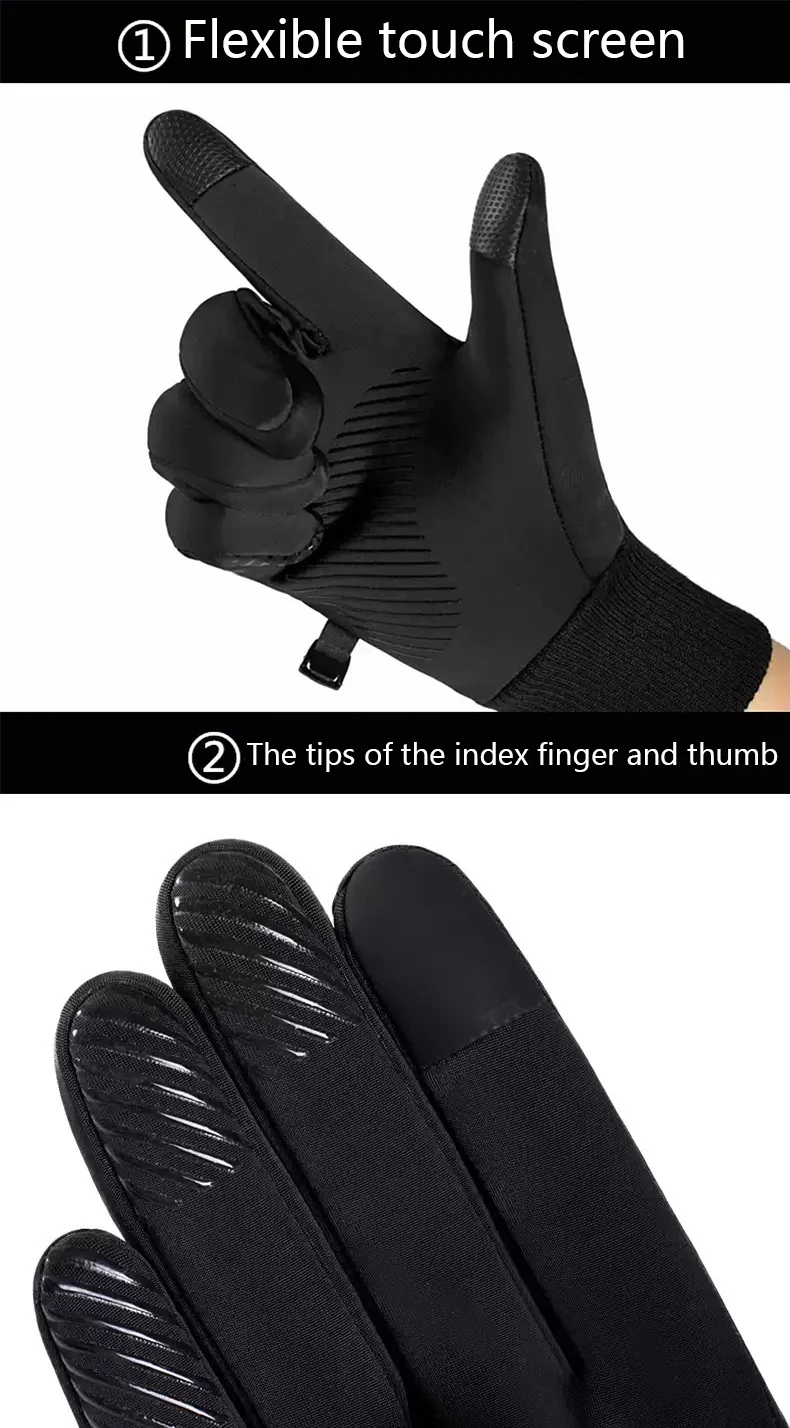 Hot Sale Winter Men's Gloves Warm Touchs Creen Sport Fishing Splash