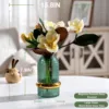 14.9inch/38cm Magnolia Emerald Glass