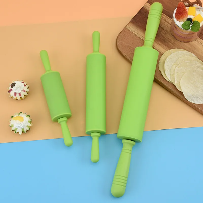 Nonstick Surface Dough Dumpling Silicone Dough Roller With Pp Handle