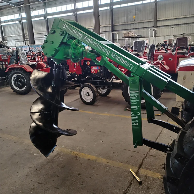 Tractor PTO Driven Digging Tree Pits Earth Auger Tree Planting Drilling Post Hole Digger Machine