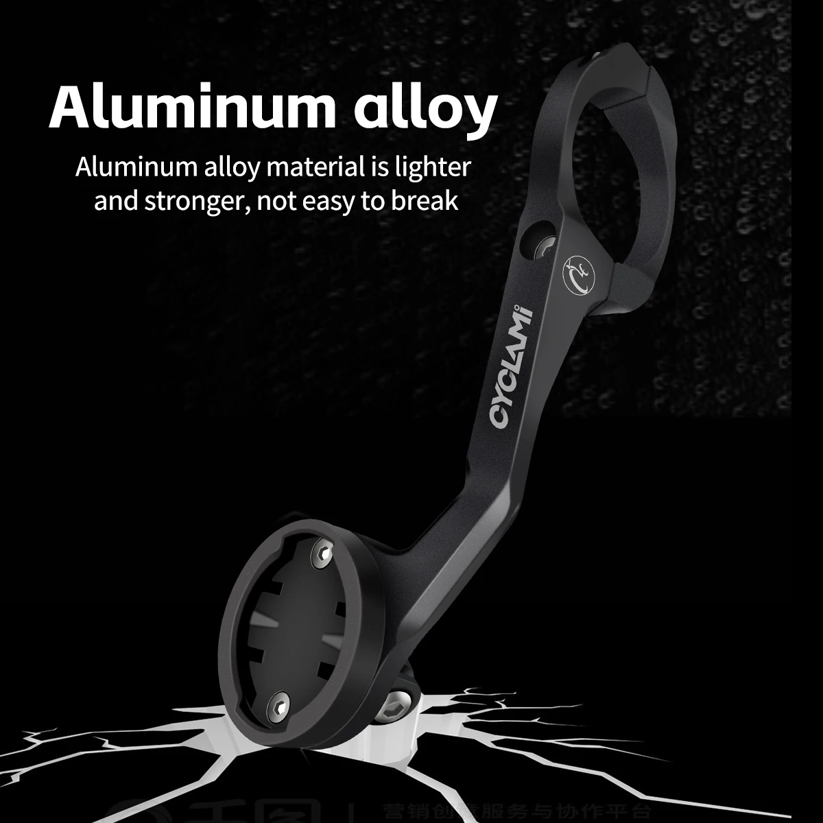 CYCLAMI Bicycle Computer Holder Aluminium Alloy Out Front Bike Mount Bike Accessories for Garmin IGPSPORT XOSS Magene BlackBird