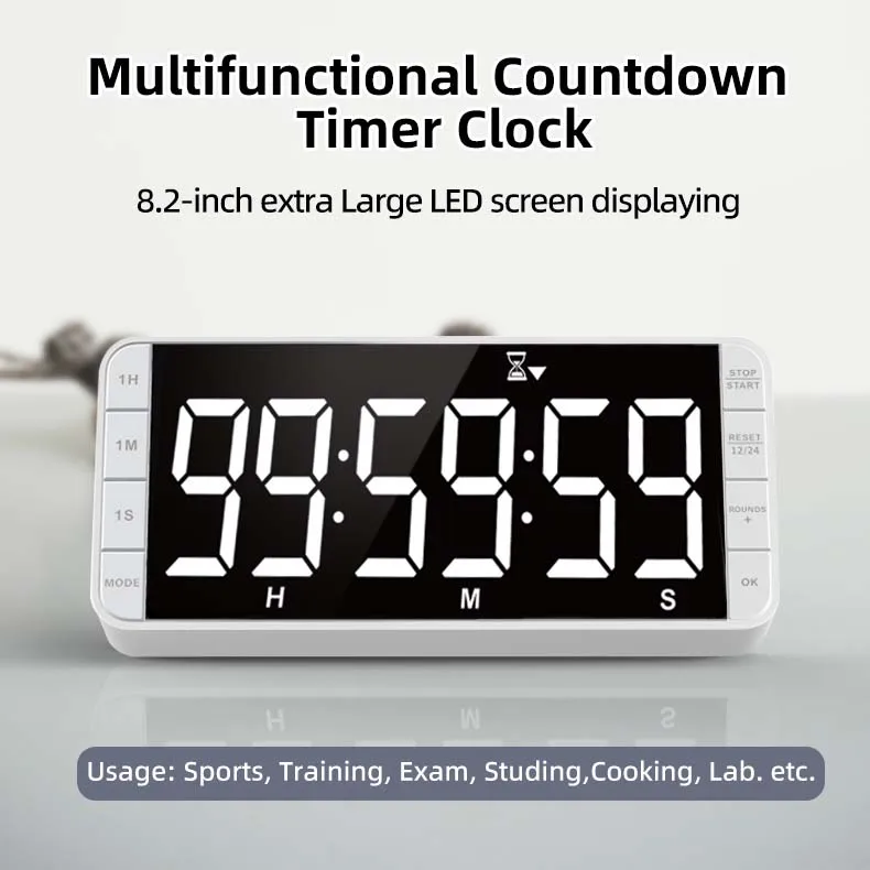 New Simple Gamepad-style Visual Timer & Alarm Clock Study Self-discipline Time Manager with Child Lock