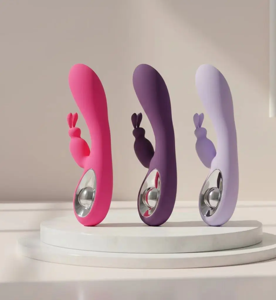 womens rabbit vibrator Rabbit Vibrator Sex Toys for Women, 3 in 1 G Spot Vibrators with 10  Flapping, 10 Vibrating & 10 Sucking Patterns,Women Adult Toys(Pink) main image 1