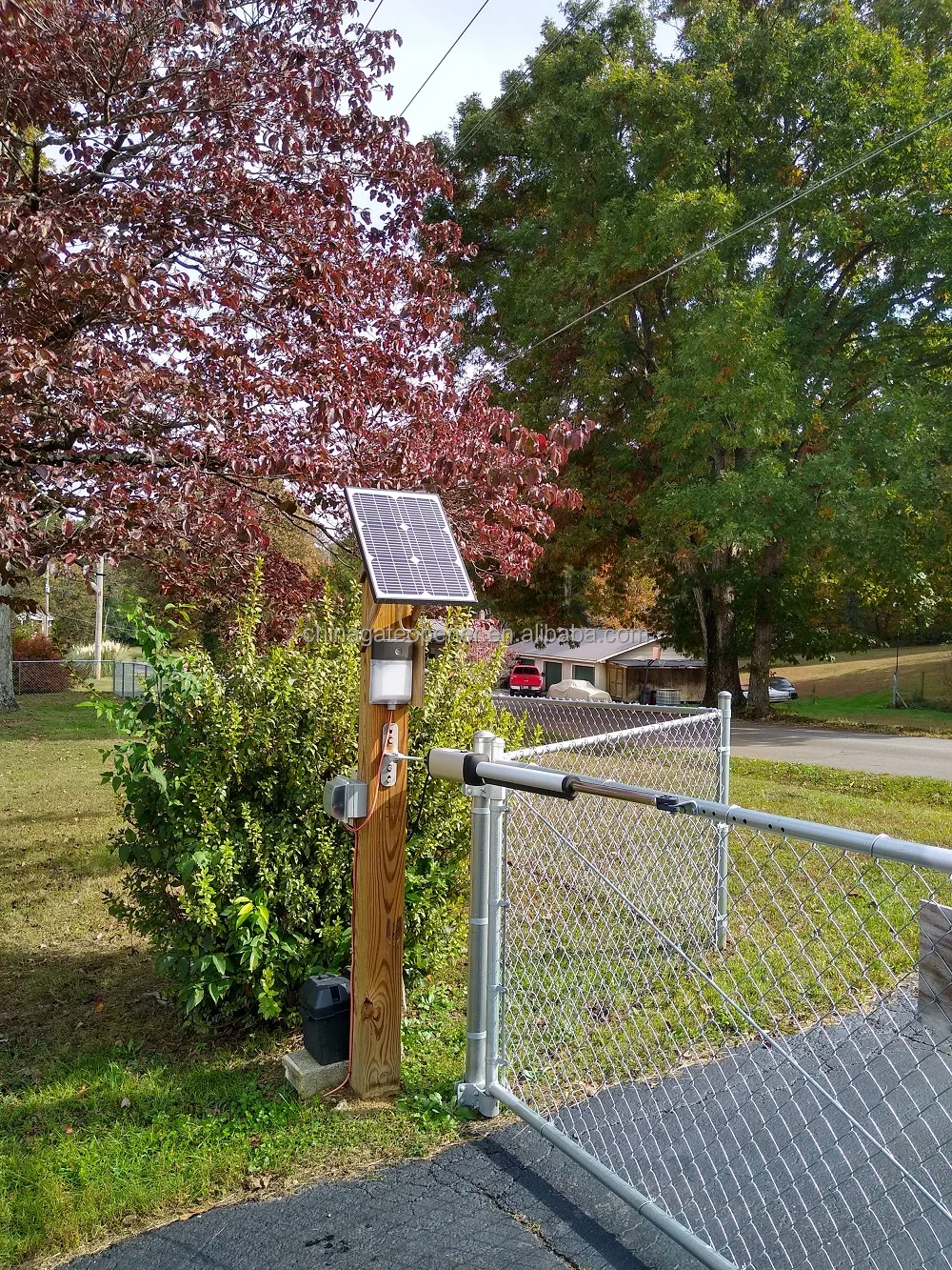 Remote Control Gate Opener Wifi Smart Solar Swing Automatic Gate