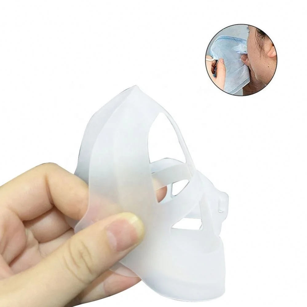 Soporte Facial 3D Marco de Apoyo Interno para protecci/ón Facial y Personas Que Usan Gafas Puede Reducir el empa/ñamiento de Las Gafas Marco de Soporte Interno de Silicona Reutilizable y Lavable.
