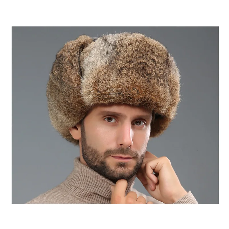 Christmas Elk Horn Hat Faux Fur Plush Fluffy Warmer Winter Earflap