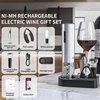 Rechargeable Wine Opener Set /PRSAVBGS-KP3-362003