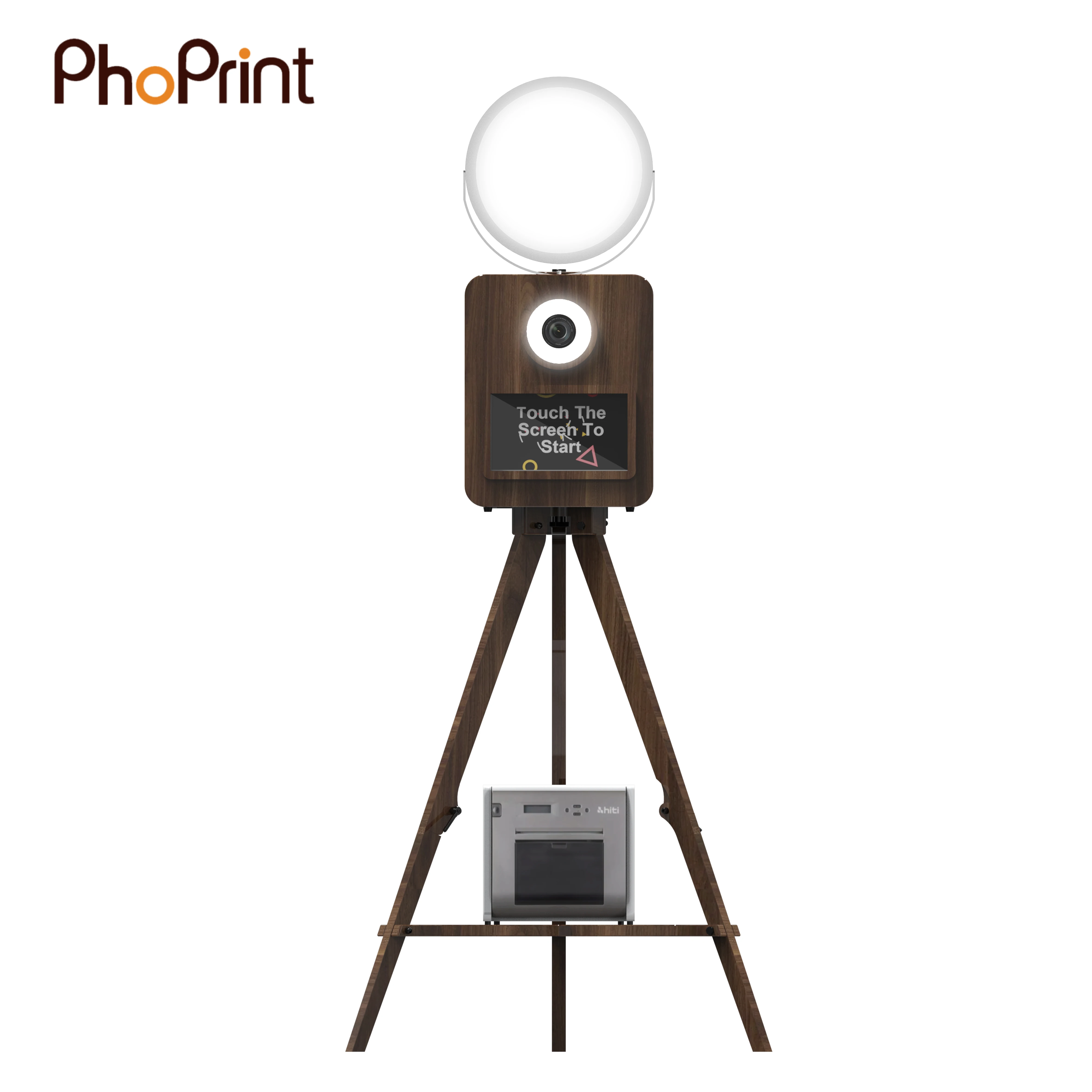 Reyeah Photo Booth Machine Digital Backdrop Wooden Dslr Photo Booth