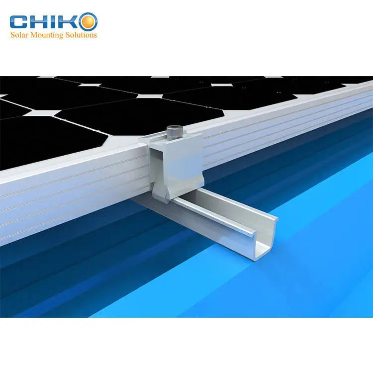 Rail Solar Mounting System Aluminium Racking Solar Panel Ground ...