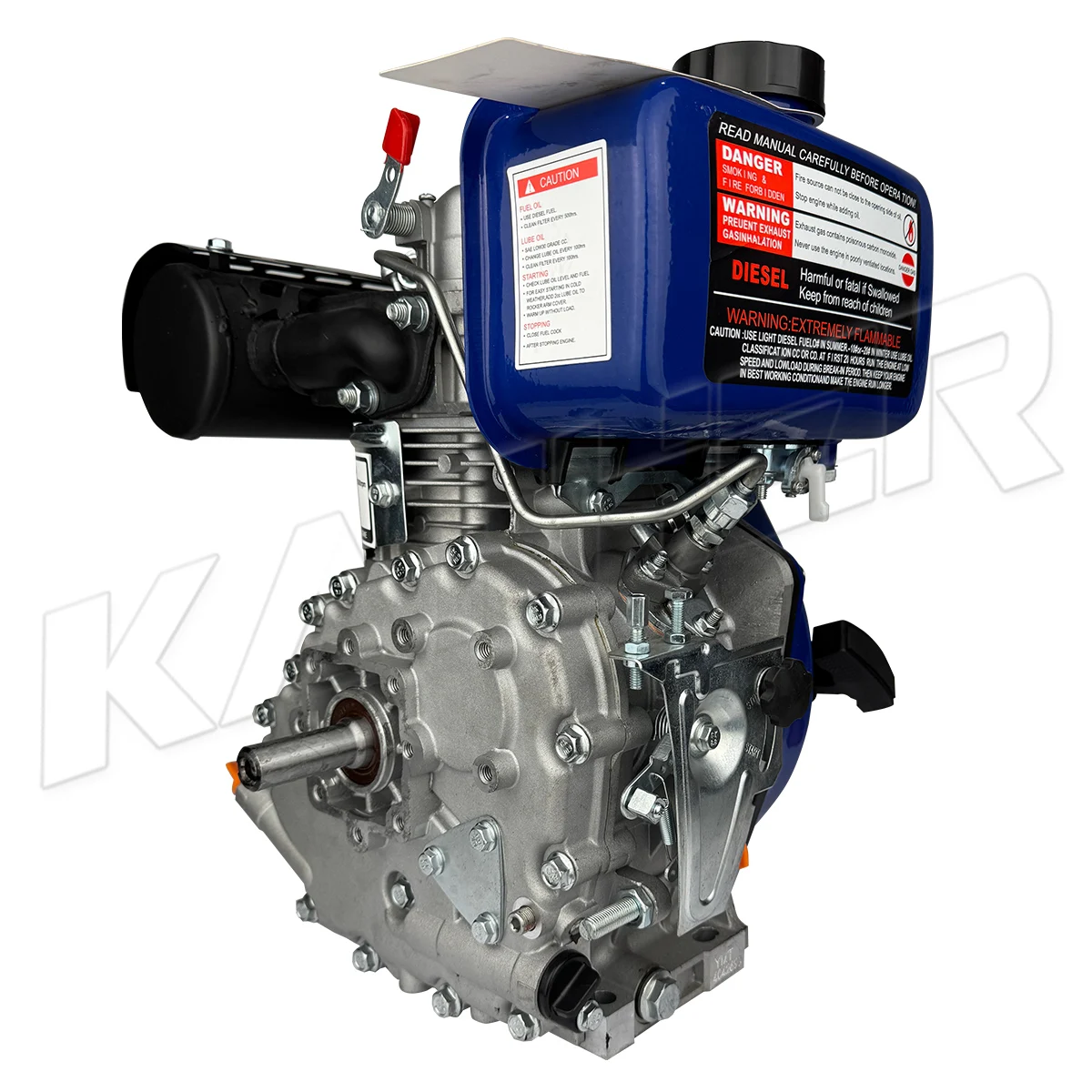 KATHER 5hp 7hp 9hp 10hp 12hp 13hp naftový motor jedno válcový vzduchem chlazený elektrický start motor pro generátor kypřič a čerpadlo
