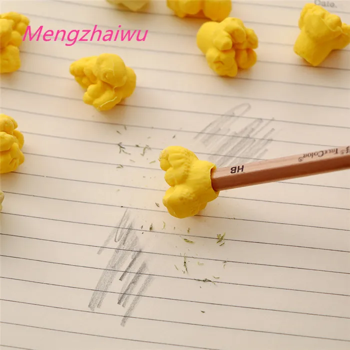 Дешевые школьные принадлежности из Малайзии канцелярские креативные ластики в виде попкорна для детей волшебный школьный