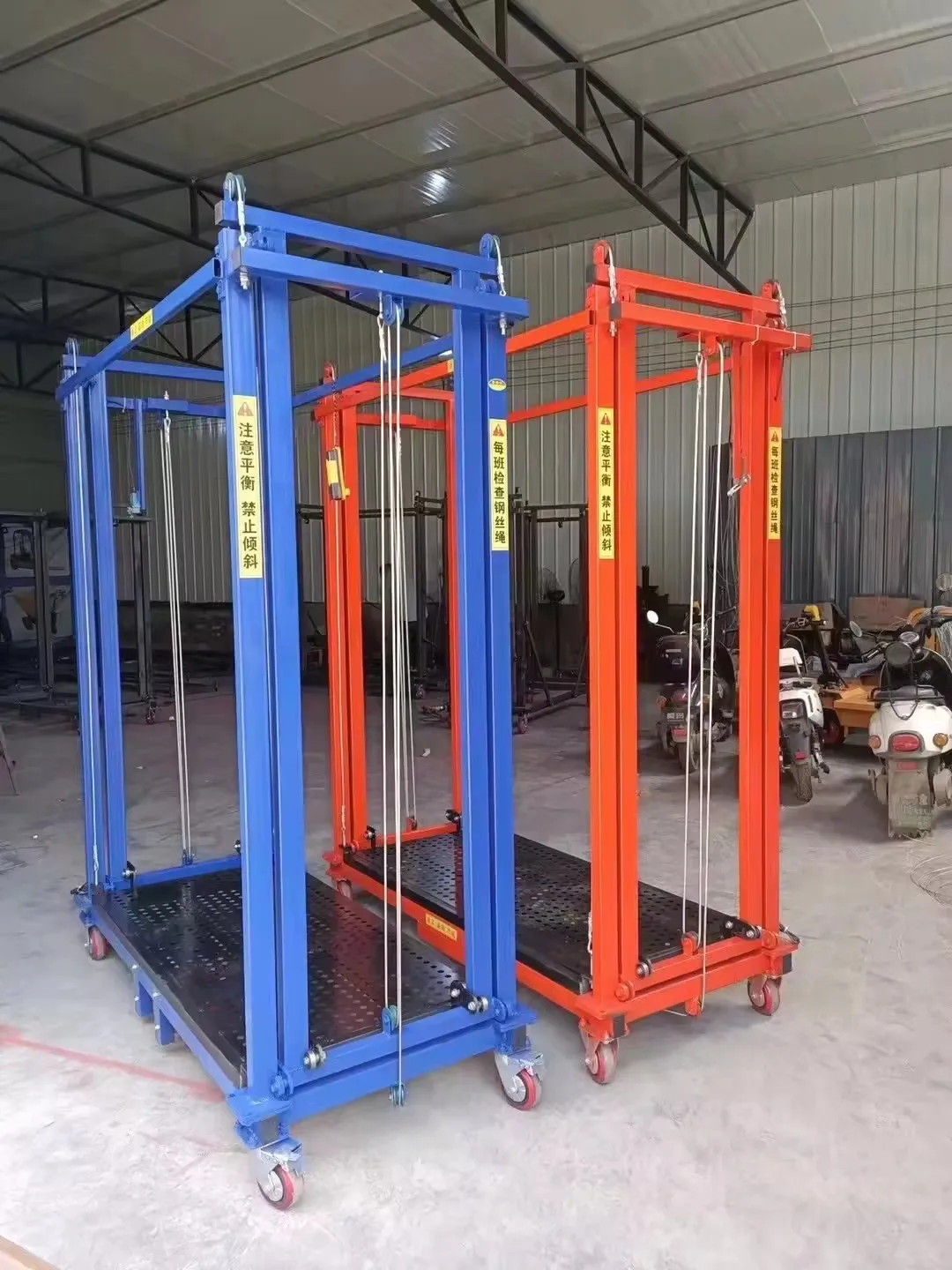 6M Mobile Electric Scaffolding Lift Platform for Construction Multiple Modes Foldable Electric Lift Scaffolding Platform