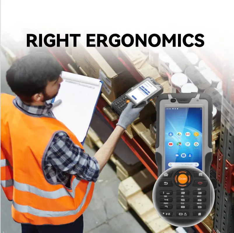 HUGEROCK R50UB промышленный Прочный планшетный ПК android Портативный КПК ip66 считыватель штрих-кода qr-кода с 4 5