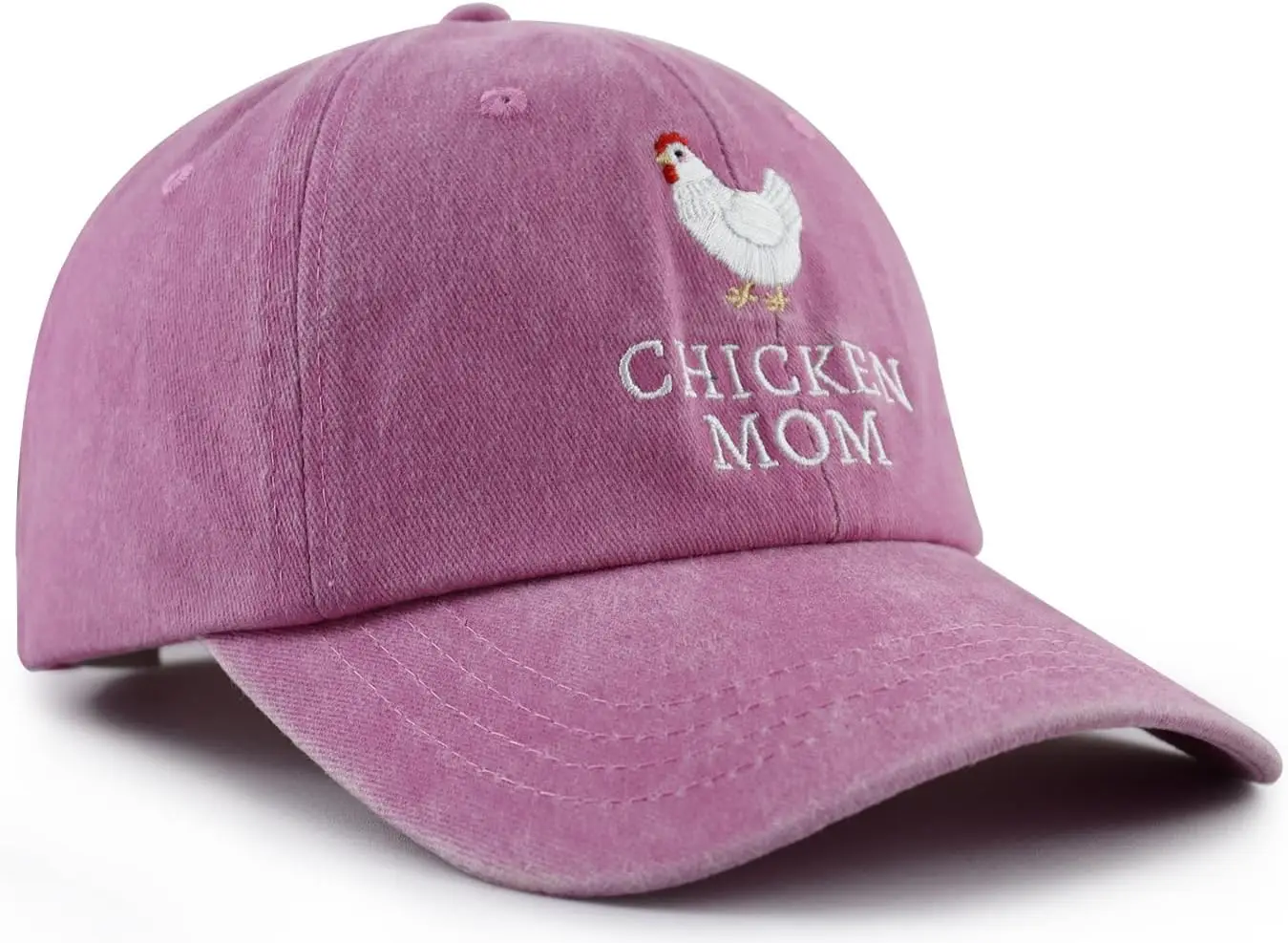 Adjustable Chicken Mom & Dad Baseball Cap Funny Embroidered Cotton Hat for Women & Men Farm Hen Lovers